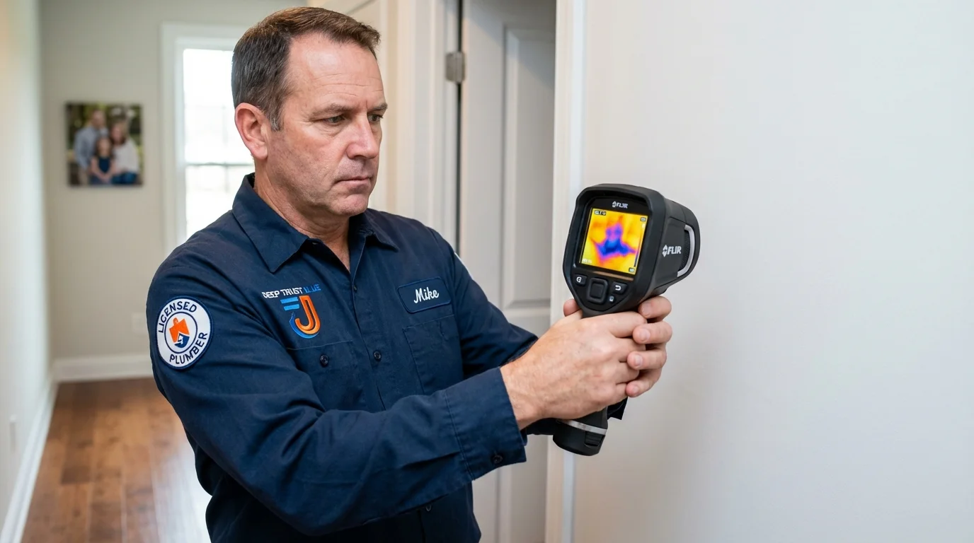Thermal imaging leak detection by Johns Plumbing LLC in Key Biscayne